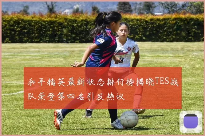 和平精英最新状态排行榜揭晓TES战队荣登第四名引发热议